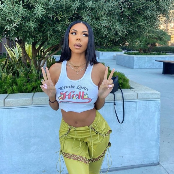 PrettyLittleThing Pants - NWT PLT Black Lace Up Faux Leather Cut Out Detail Flared Pants